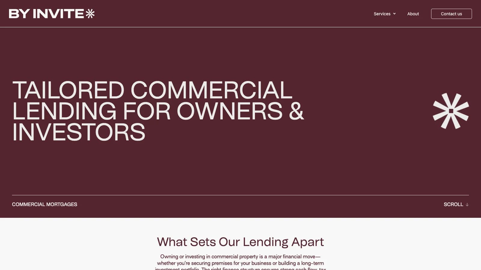 Trang dịch vụ vay thương mại: Tailored commercial lending for owners and investors