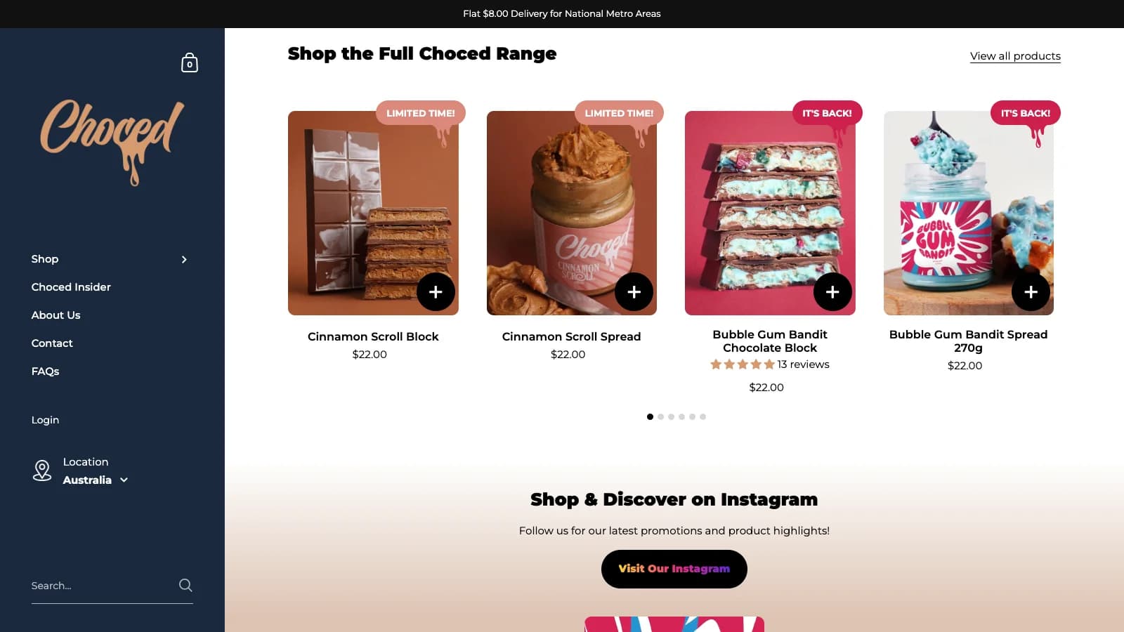 Danh sách Shop the Full Choced Range