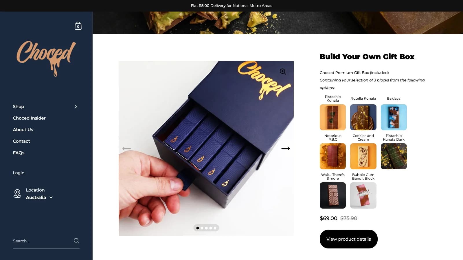 Build Your Own Gift Box: chọn ba thanh sô-cô-la cho hộp quà cao cấp